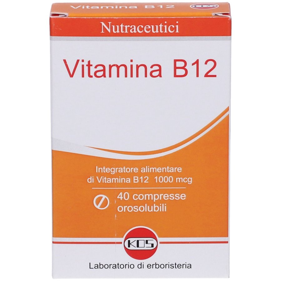 Nutraceutici, Vitamina B12 1000 mcg, 40 Compresse