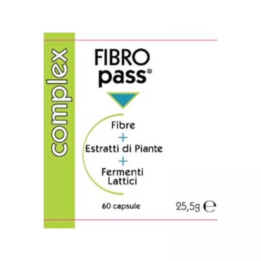 Piemme Pharmatech Fibro Pass - Integratore per Stitichezza - 60 capsule
