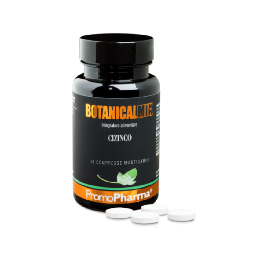 Botanical Mix - Cizinco 30 Compresse, Integratore di Zinco e Vitamina C per il Sistema Immunitario