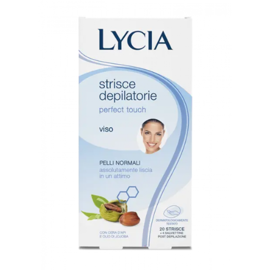 Lycia Perfect Touch Viso 20 Strisce Depilatorie