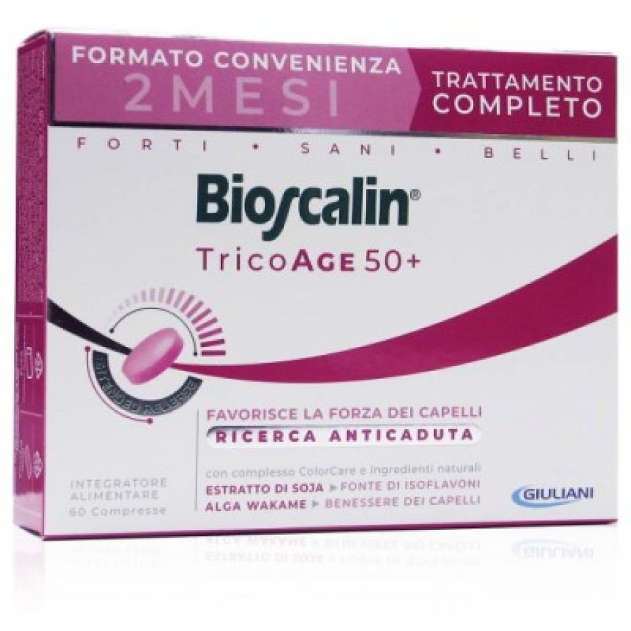 Bioscalin Tricoage 50+ 60 Compresse - Integratore per la Salute e la Bellezza dei Capelli nelle Donne Over 50