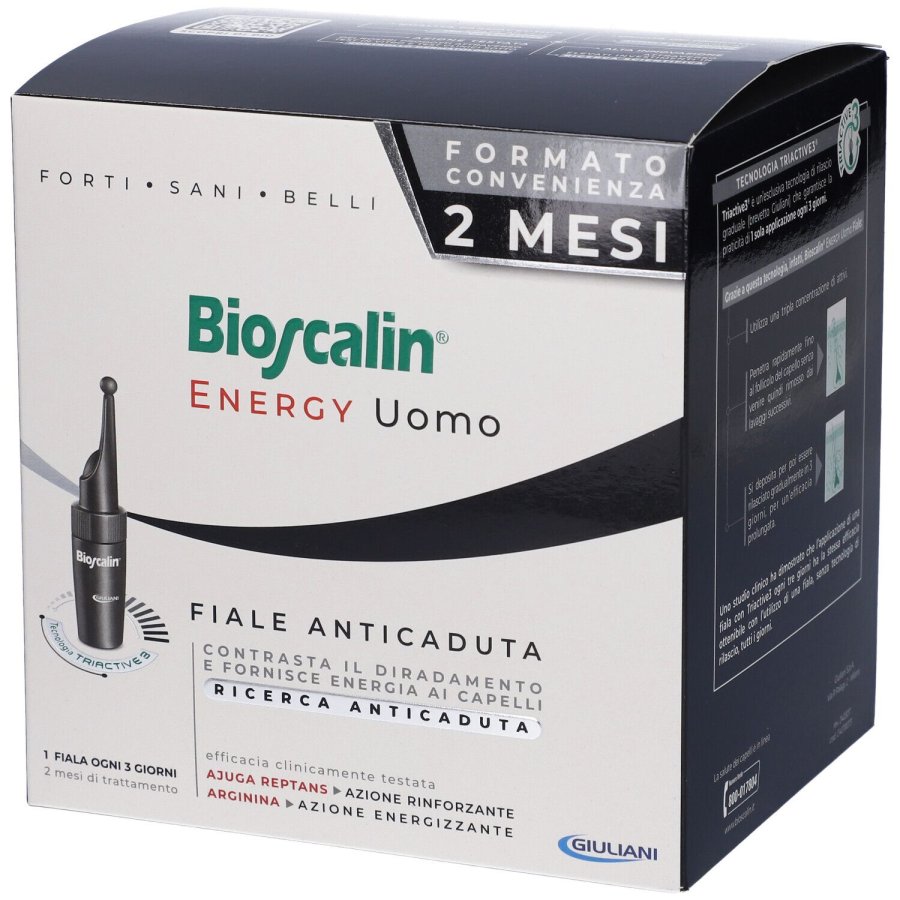 Bioscalin Energy Fiale Anticaduta Uomo, 20 x 3,5 ml 