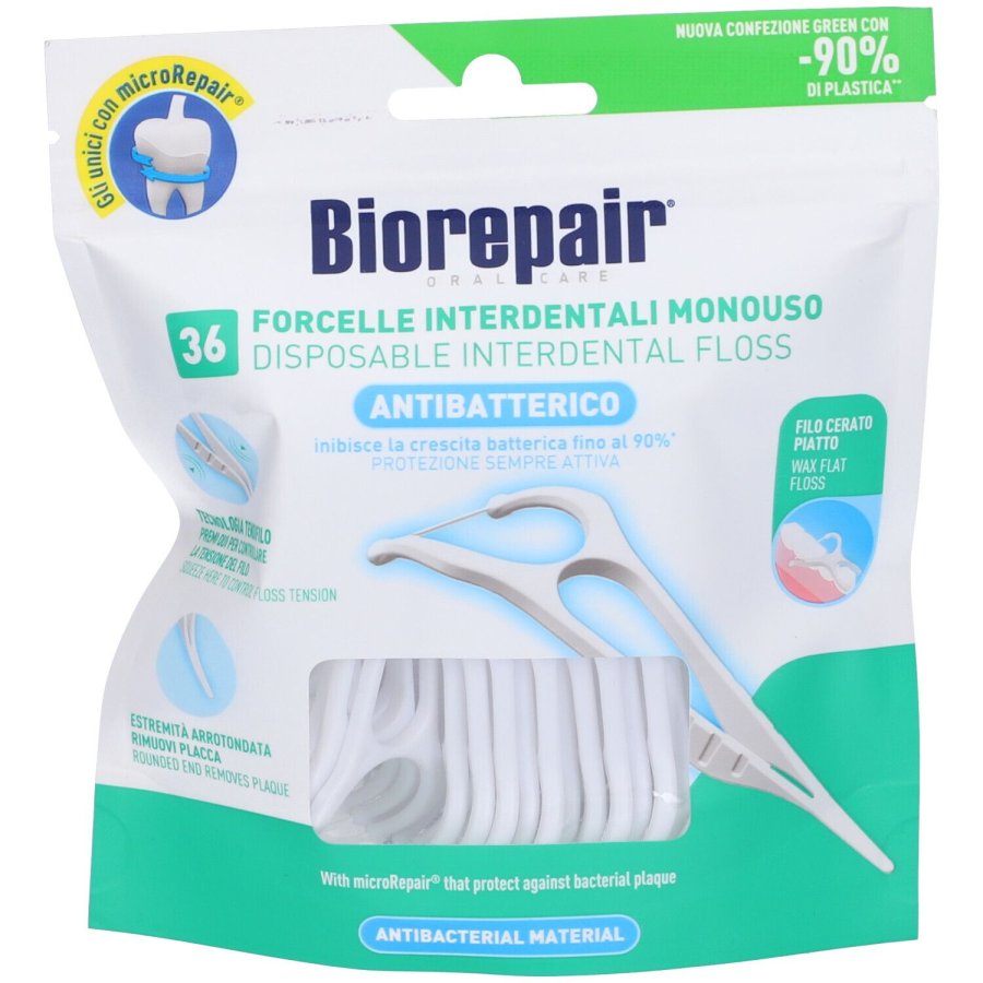 Biorepair Forcelle Antibatteriche Interdentali, 36 Pezzi