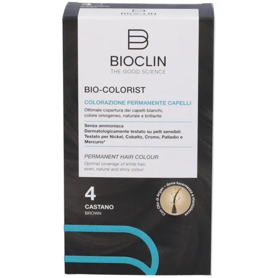 Bioclin Bio Colorist N. 4 Castano Colorazione Permanente Naturale Senza Ammoniaca