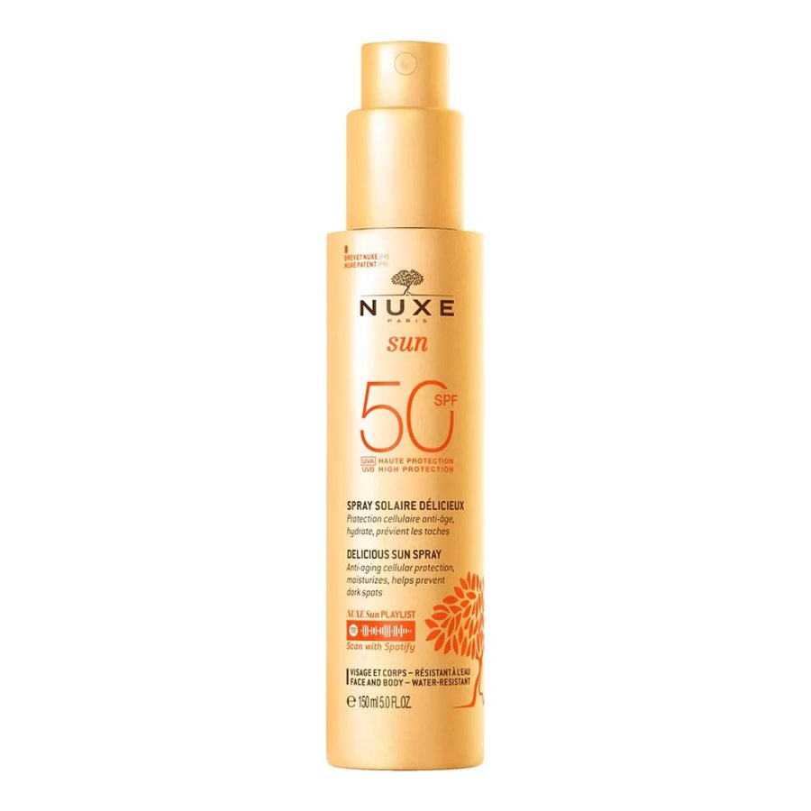 Nuxe Sun, Spray Solare Viso e Corpo SPF50, 150 ml
