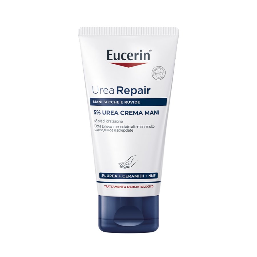 Eucerin Urea Repair - Crema Mani Rigenerante 5% Urea, 75ml