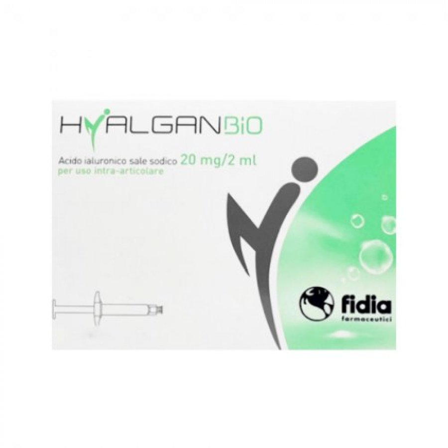 Hyalgan Bio - Siringa Intra-Articolare Acido Ialuronico 20mg/2ml 1 Pezzo - Supporto per le Articolazioni
