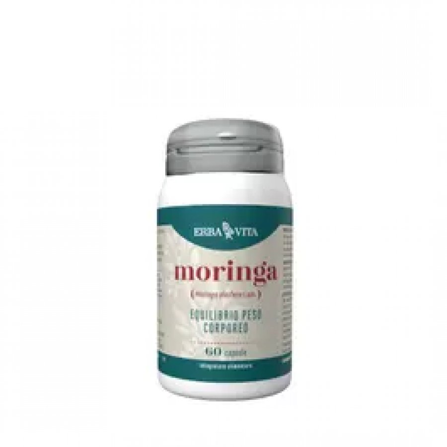 Erba Vita Moringa 60 Capsule - Integratore per Peso Corporeo e Metabolismo