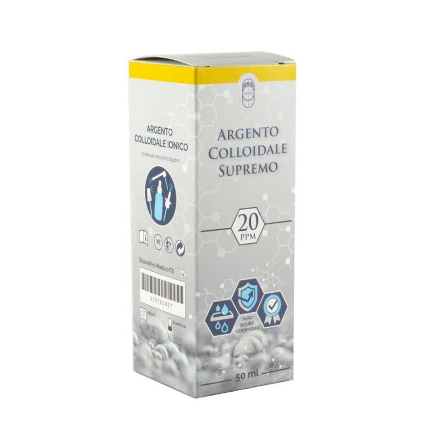 Argento Colloidale Ionico Supremo 20 PPM, 50 ml