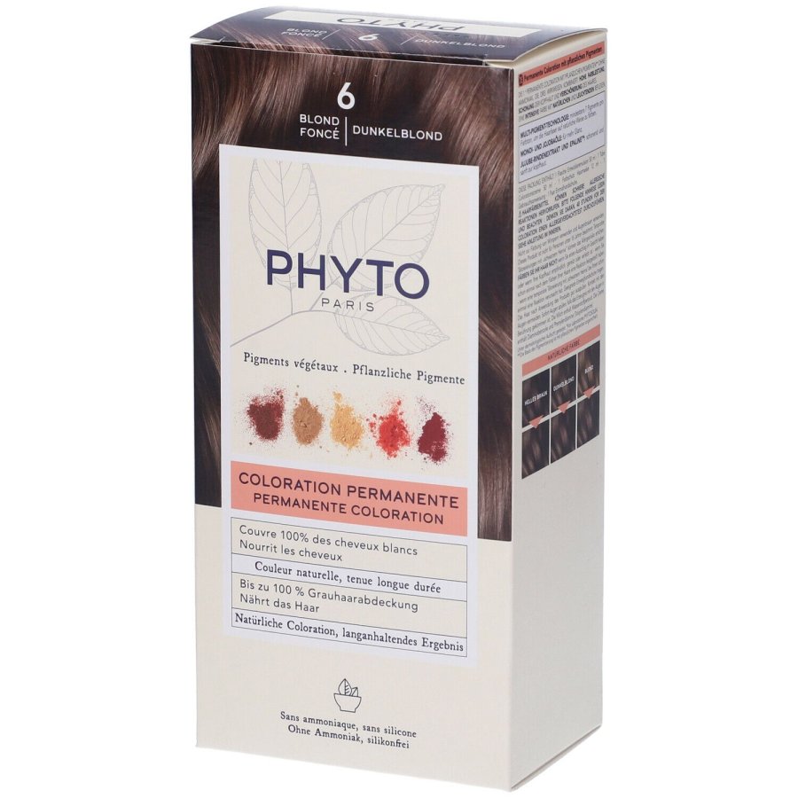 Phyto Hair Color 6 Biondo Scuro - Colorazione Permanenete