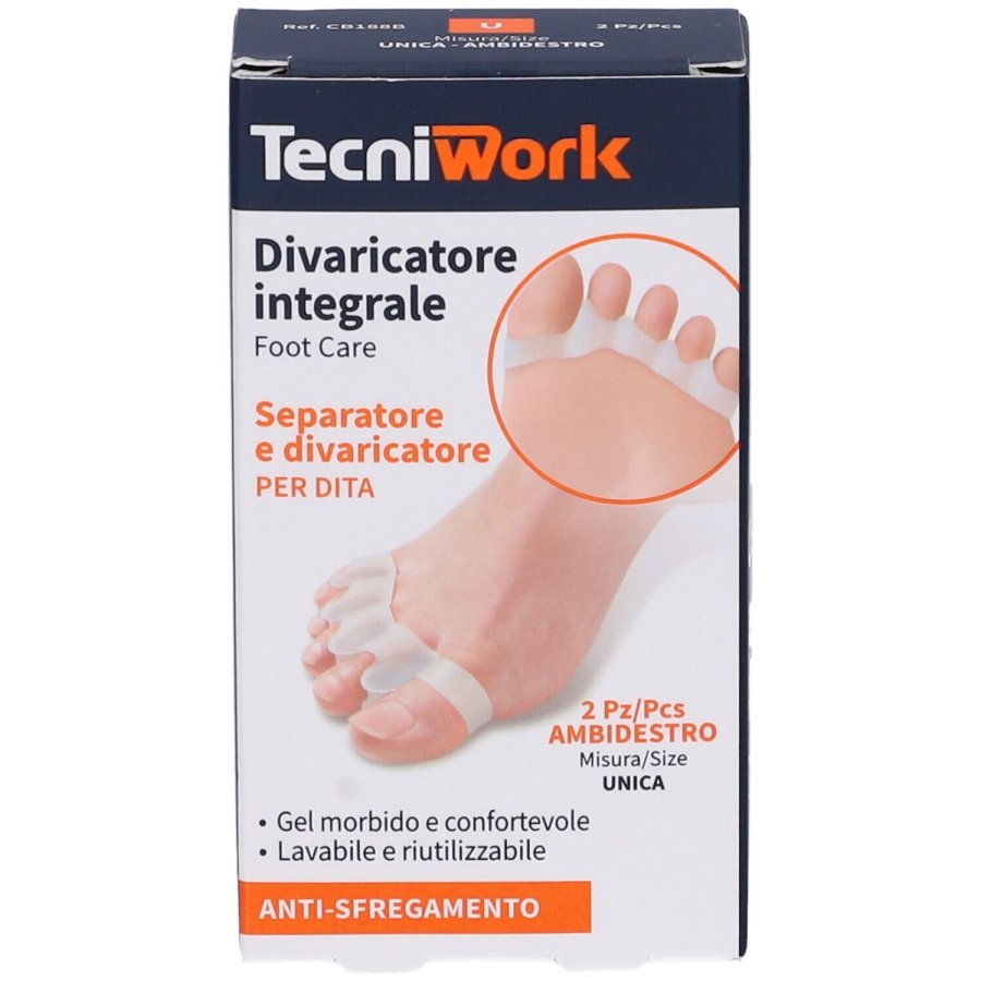 Tecniwork, Separatore Integrale Dita, 2 Pezzi 
