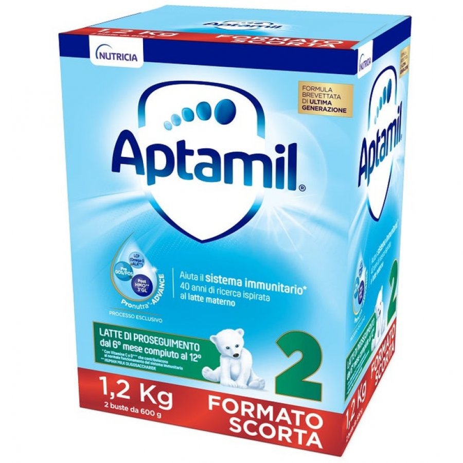 Aptamil 2 Latte in Polvere 1200g - Formula di Transizione per Bambini Cresciuti