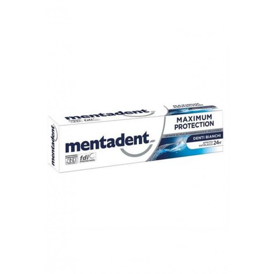 Mentadent Maximum Protection Pure White 75ml - Denti più Bianchi e Protezione Interdentale