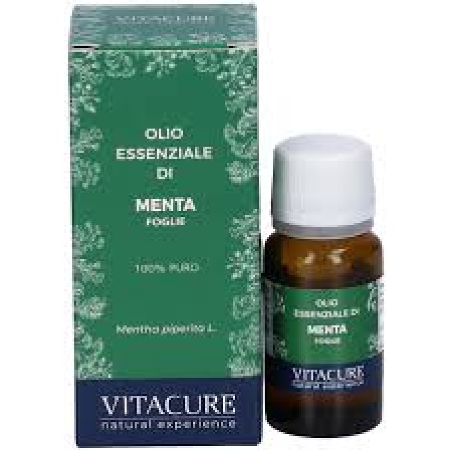 Vitacure Olio Essenziale Menta 10ml - Essenza Pura di Menta Peppermint per Aromaterapia