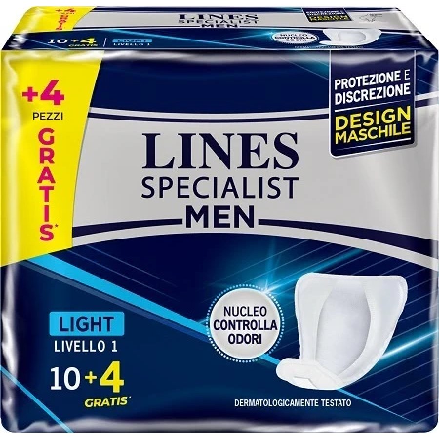 Lines Specialist Men Livello 1 Assorbenti Maschili, 14 pezzi