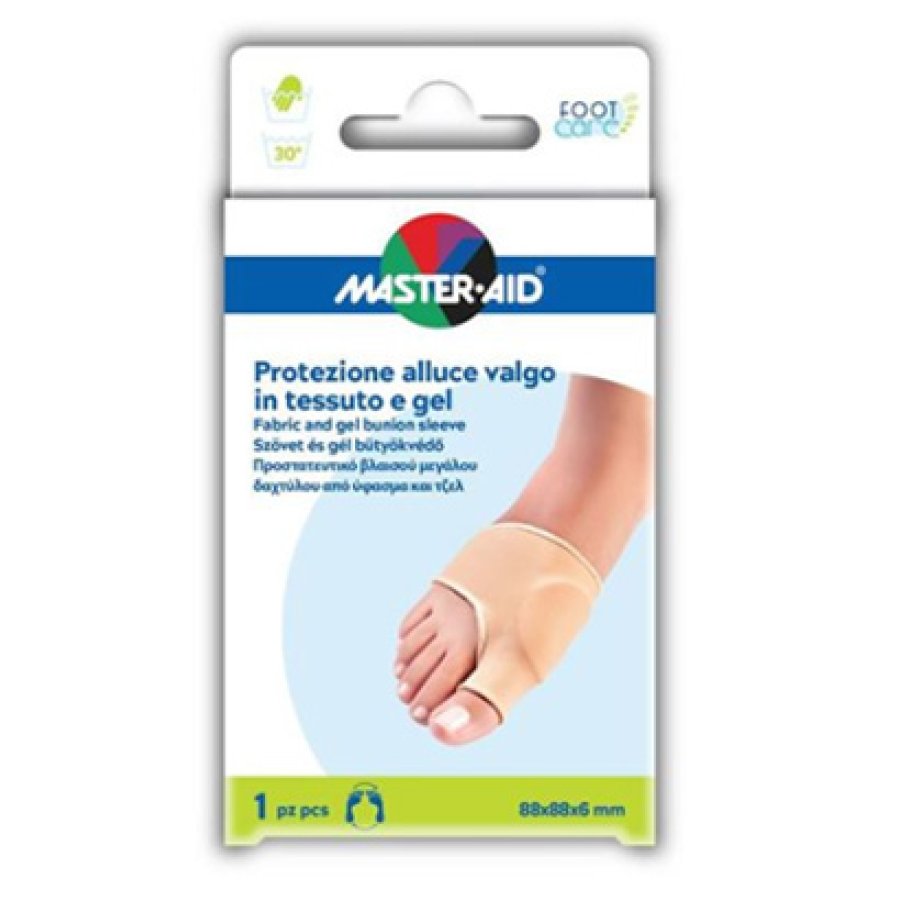 Master-Aid Protezione Alluce Valgo in Tessuto e Gel, 1 Pezzo