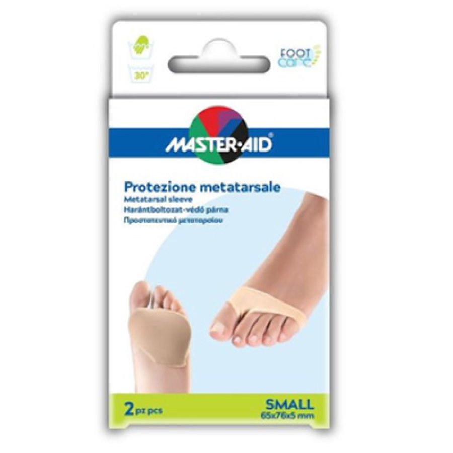 Master-Aid protezione metatarsale gel + tessuto, 1 paio tg S