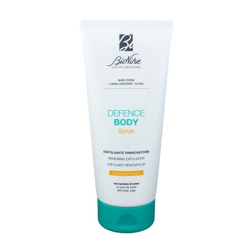 BioNike Defence Body, Scrub Esfoliante Rinnovatore con Zucchero di Canna, 200 ml