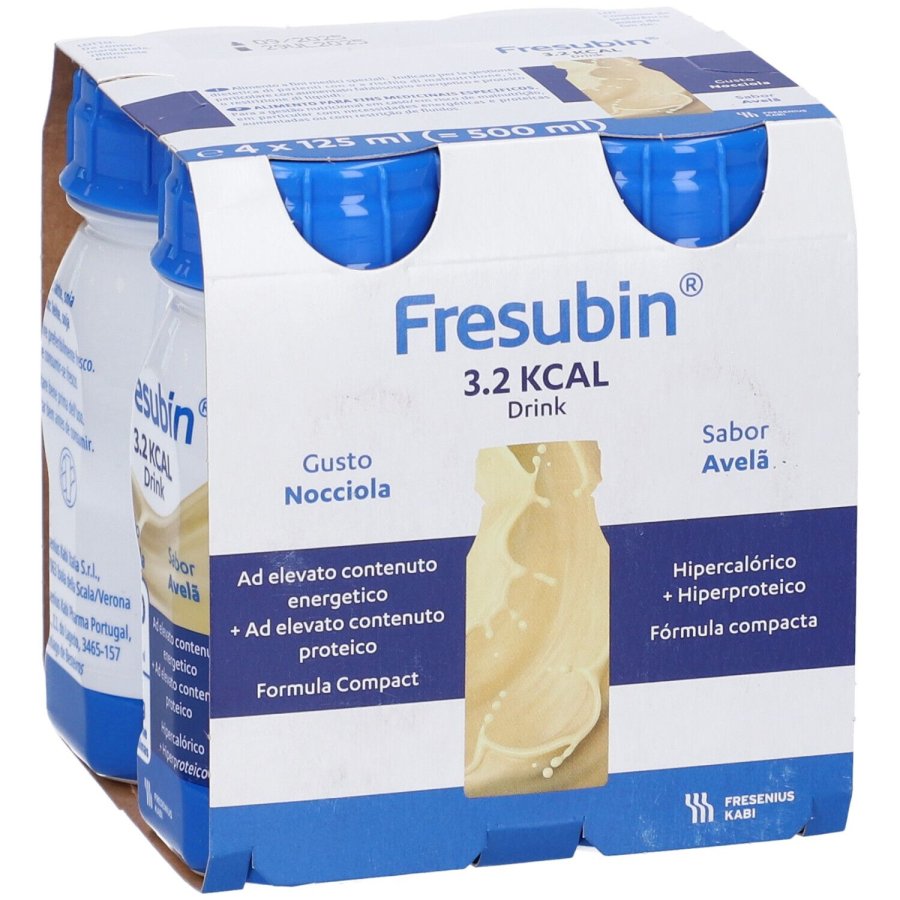 Fresubin 3.2 kcal DRINK Gusto Nocciola, 4 x 125 ml