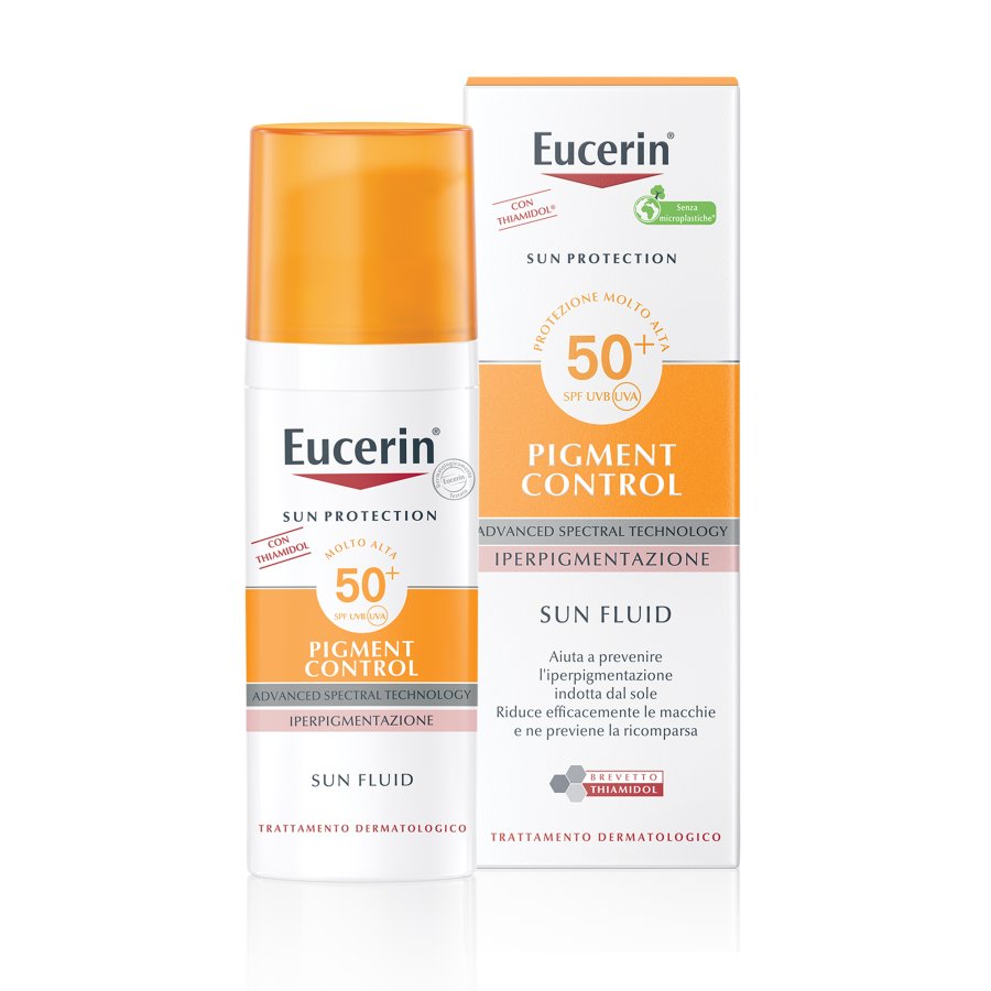 Eucerin Sun Protection - Fluido Solare Viso SPF50+, 50ml