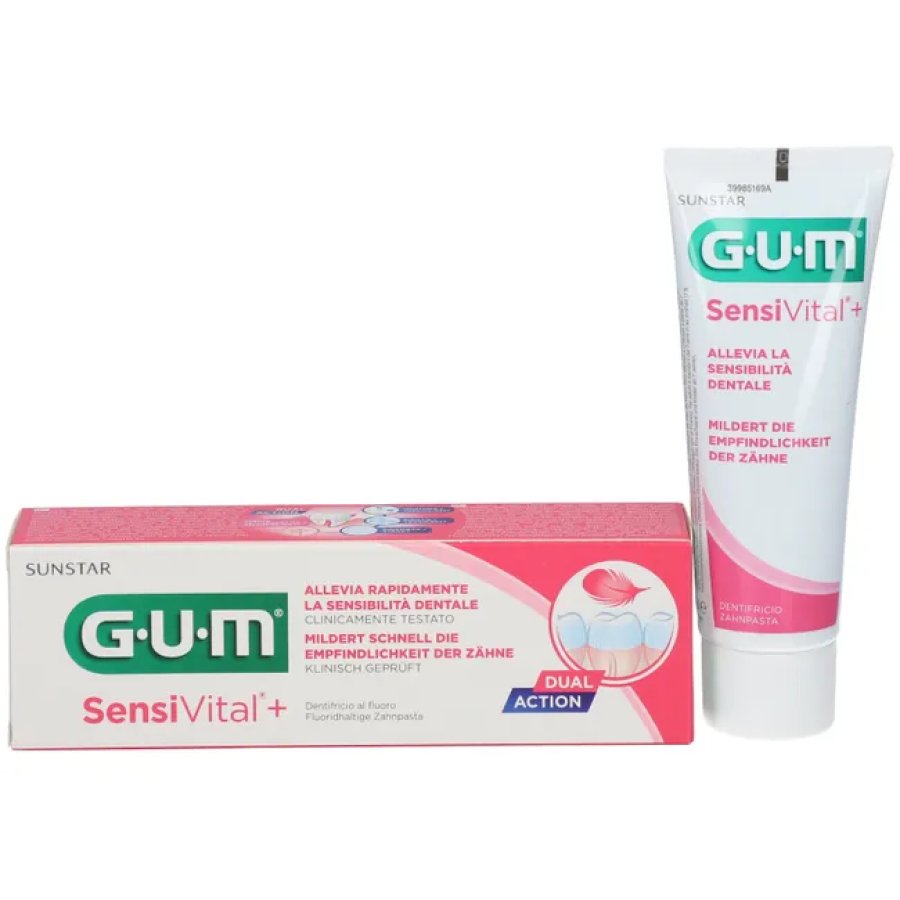 GUM SensiVital+, Dentifricio Per Denti Sensibili,  75 ml