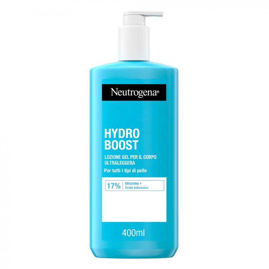 Neutrogena Hydro Boost Crema Corpo Idratante Fluida Gel con Acido Ialuronico 400 ml 