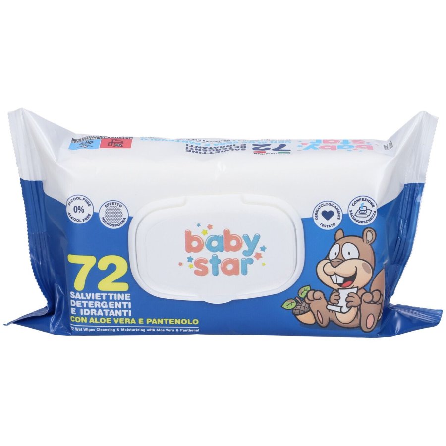 BabyStar Salviette Bebè, 72 Pezzi BabyStar Salviette Bebè, 72 Pezzi