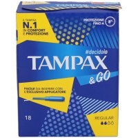 Tampax &Go Tamponi Regular, 18 Pezzi