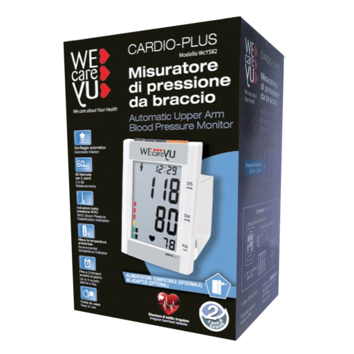  WeCareYu - Misuratore Pressione Braccio Verticale Cardio-Plus