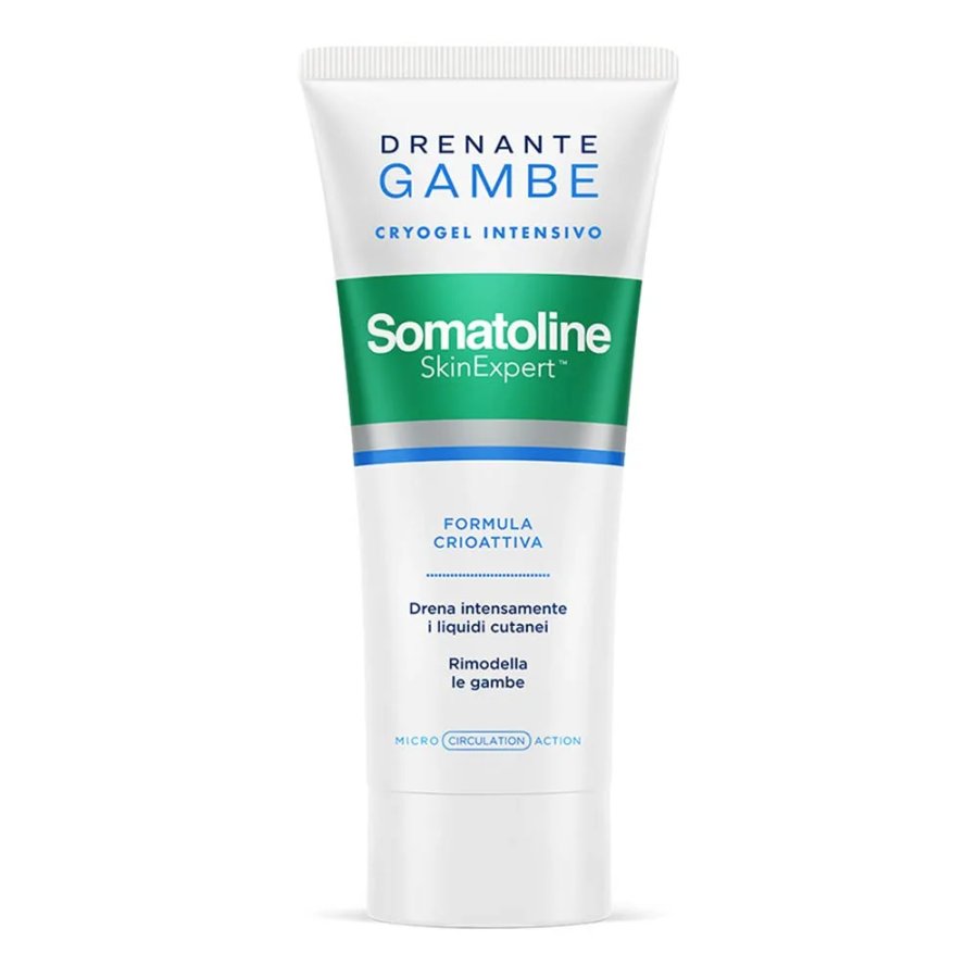 Somatoline Drenante Gambe Cryogel Intensivo, 200 ml