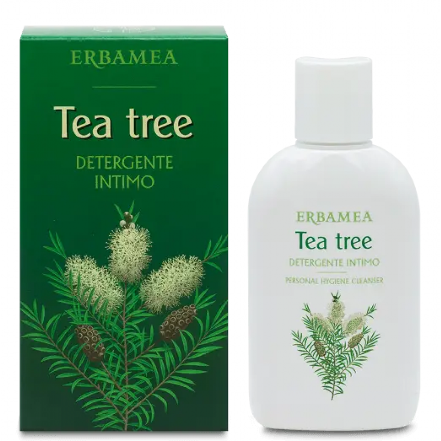 Erbamea Detergente Intimo Tea Tree 150 ml - Detergente Intimo Delicato all'Olio Essenziale di Tea Tree
