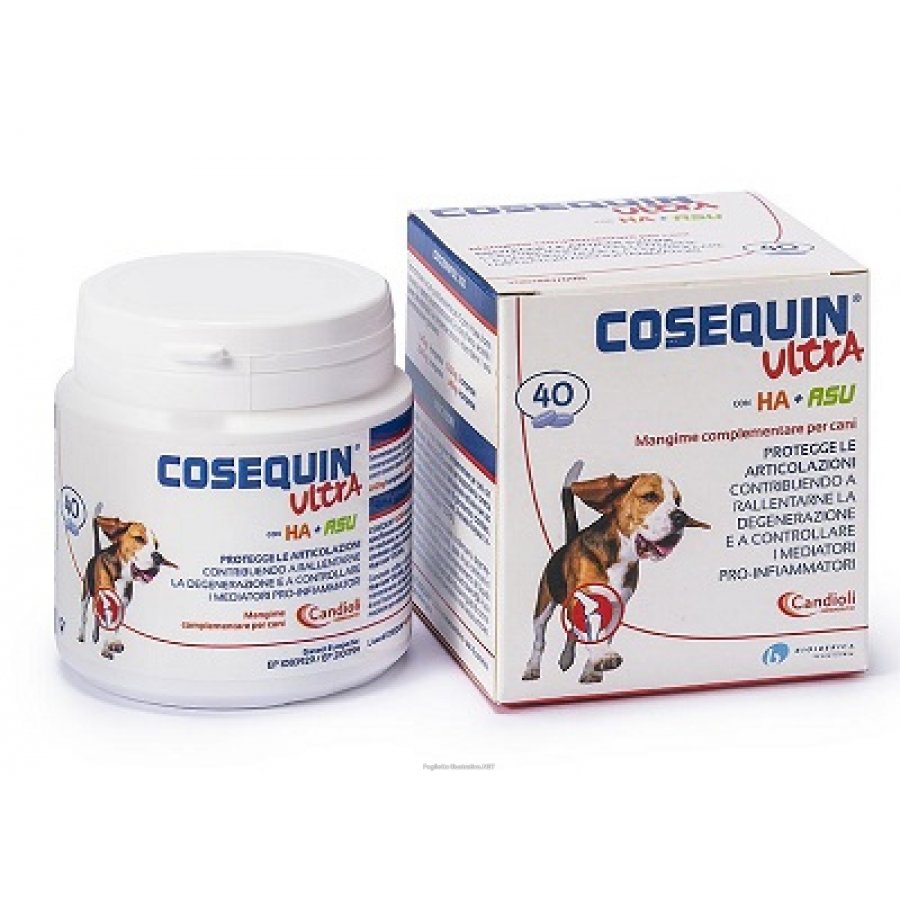 Cosequin Ultra Mangime Complementare Per Cani 40 Compresse - Protegge le Articolazioni e Promuove la Mobilità
