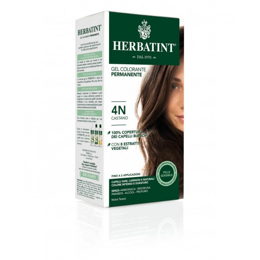 Herbatint - Tintura Per Capelli Gel Permanente 4N Castano 300 ml 