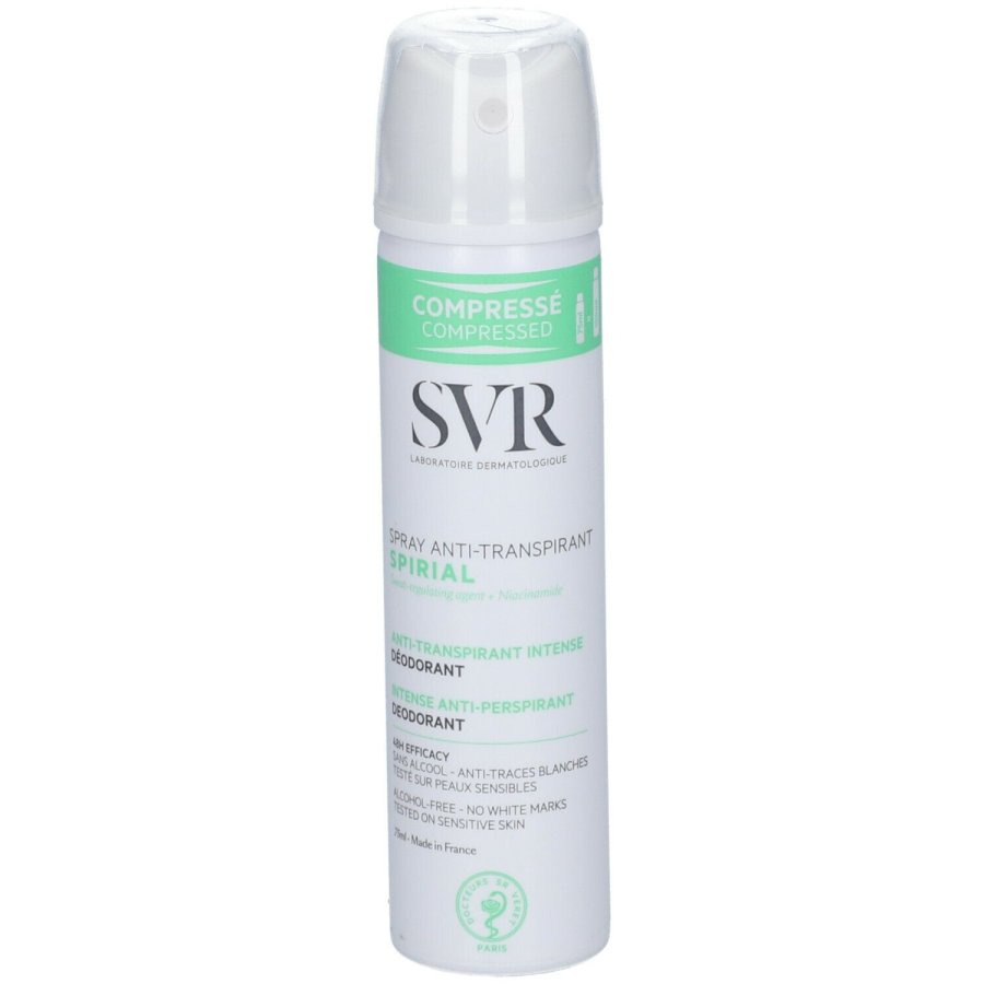 SVR Spirial Spray Deodorante Anti-Traspirante 48H 75ml – Azione intensa e pelle asciutta