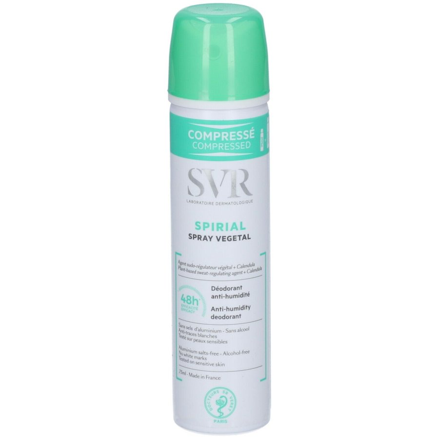 SVR Spirial Spray Végétal 75ml – Deodorante Anti-Traspirante Naturale con Attivi Vegetali