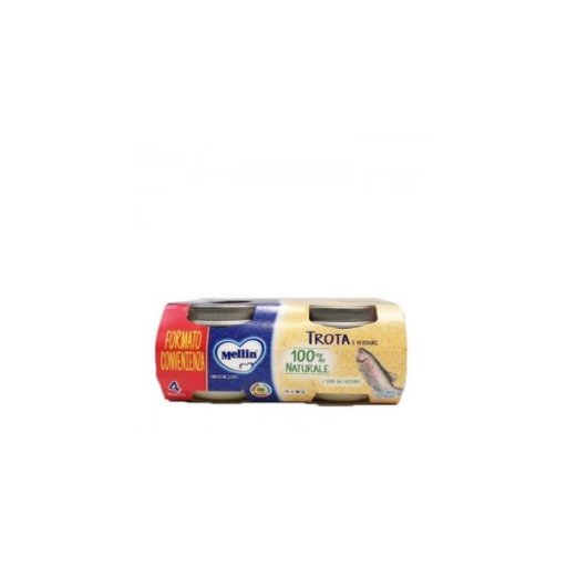 Mellin Omogeneizzato Trota 4x80g - Alimento per Bambini Senza Glutine