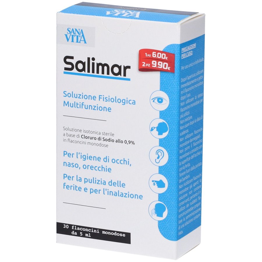 Salimar Soluzione Fisiologica Multifunzione, 30 flaconcini monodose