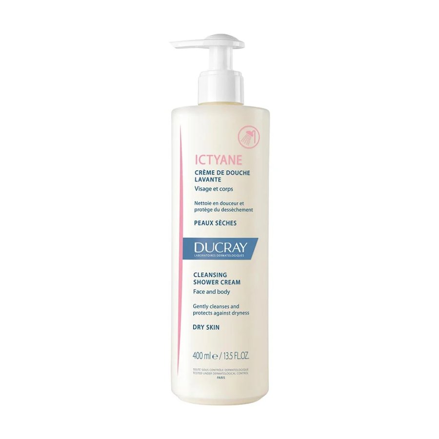 Ducray, Ictyane Crema Doccia Detergente, 400 ml