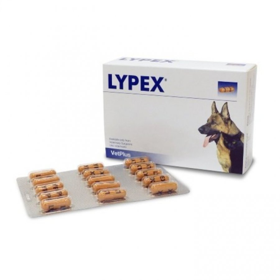 Lypex Integratore Alimentare Per Animali Domestici 60 Capsule - Supporto Digestivo per Cani e Gatti
