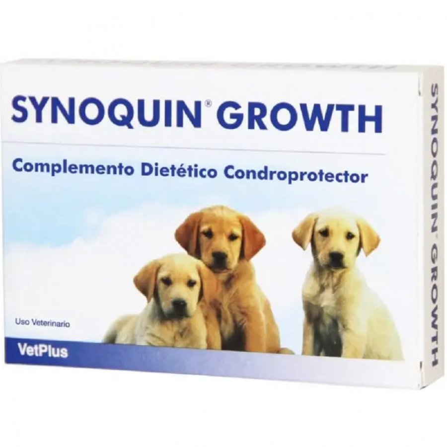 Synoquin Growth Complemento Dietetico Cani 60 Compresse - Supporto per la Crescita Ossea e Articolare