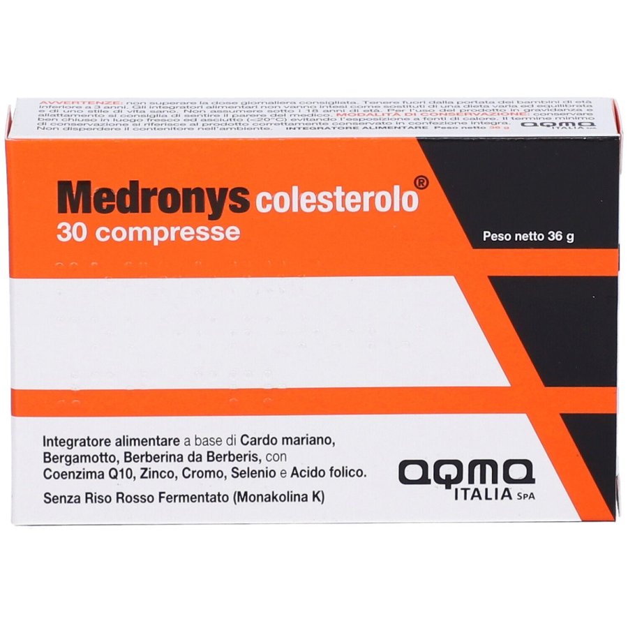 Aqma, Medronys Colesterolo, 30 Compresse