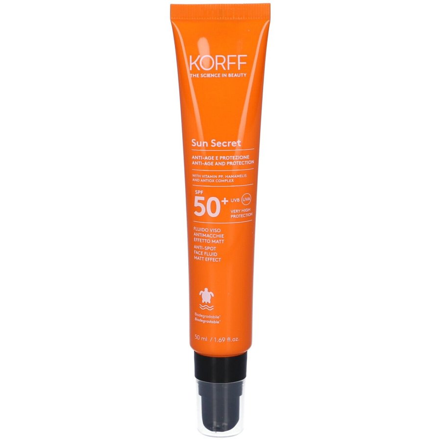 Korff Sun Secret Fluido Viso Antimacchie Effetto Mat SPF50+ 50ml