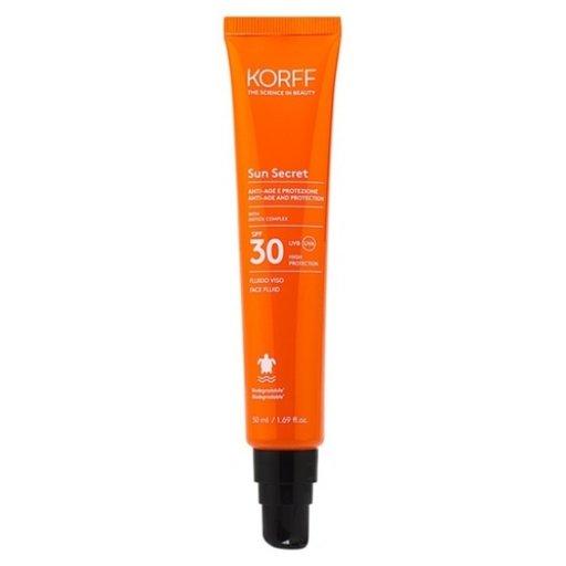 Korff Sun Secret Fluido Viso SPF30 Anti Age 50ml - Crema fluida viso SPF30