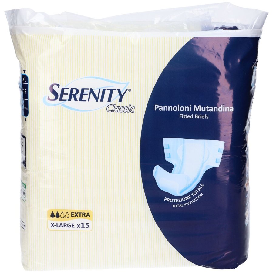 Serenity Classic Pannolone Mutandina XL, 15 pezzi
