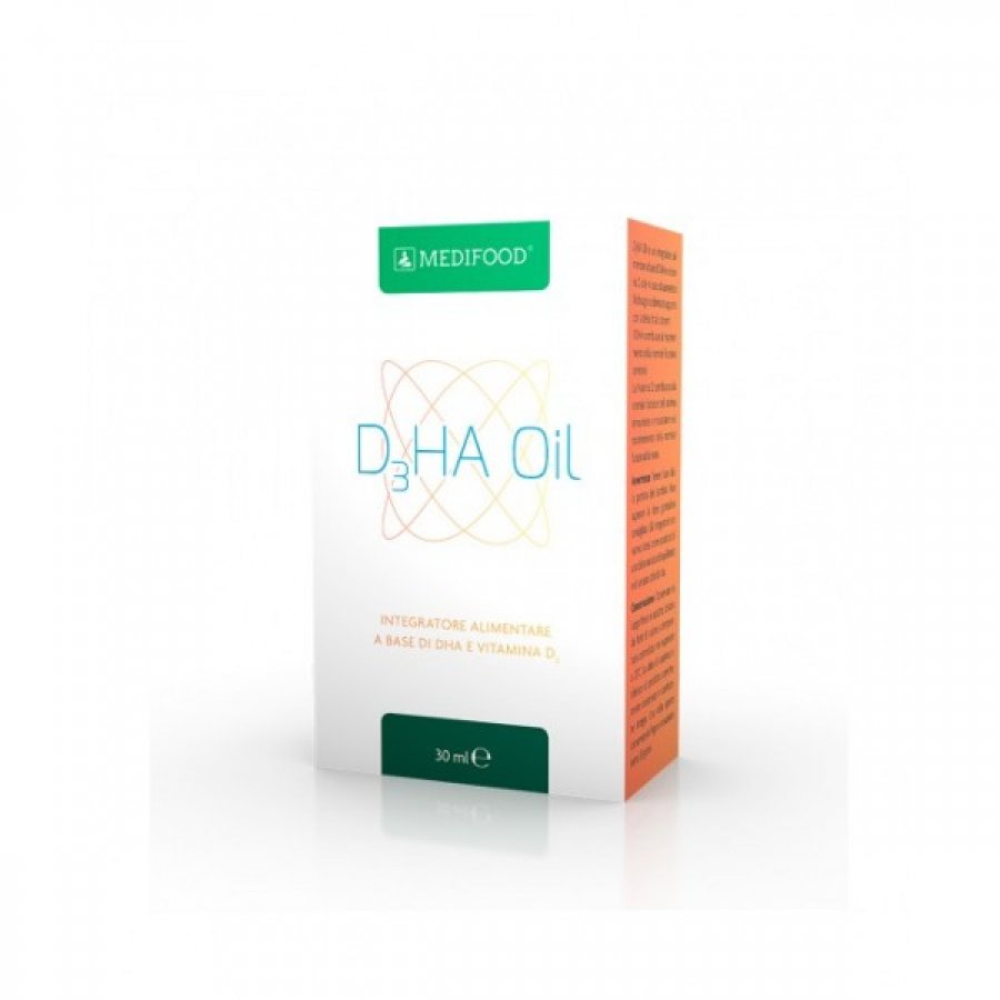 D3ha Oil Flacone da 30 ml - Integratore Alimentare con DHA e Vitamina D