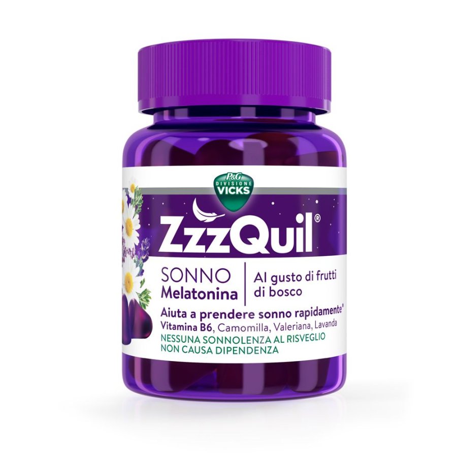ZzzQuil Natura, Melatonina, 30 Pastiglie Gommose 