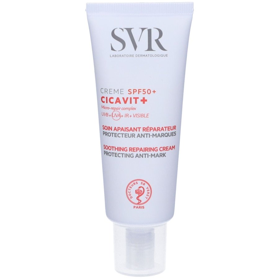 SVR Cicavit+ SPF50+ Crema 40ml – Solare Riparatore per Pelli Danneggiate e Sensibili