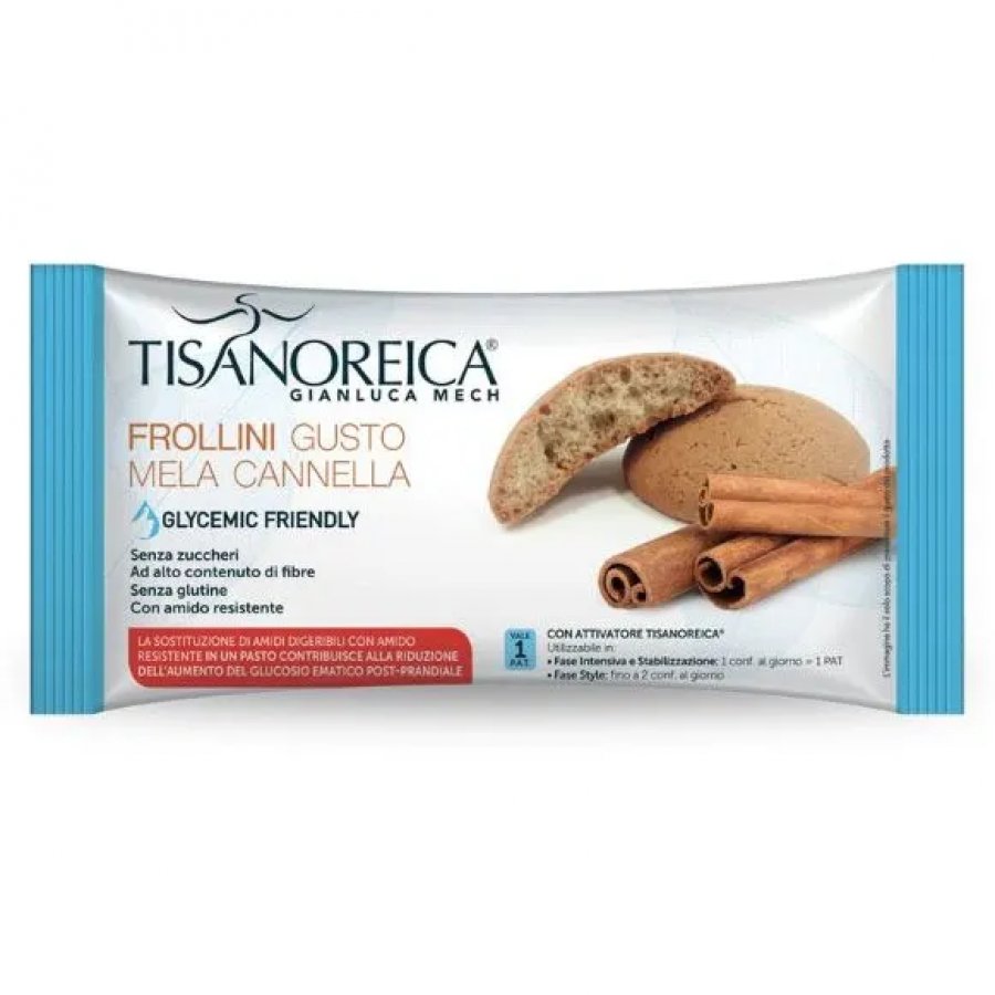 Tisanoreica Style Frollini Mela Cannella 50g - Snack Sazianti e Aromatici