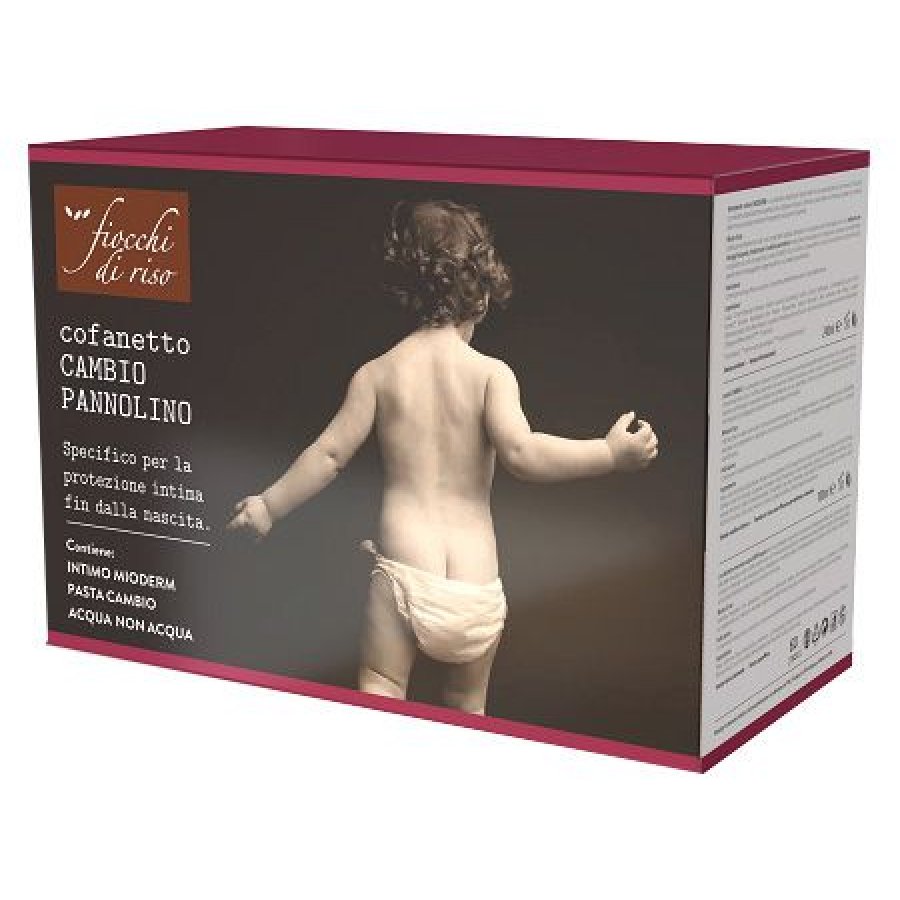 Cofanetto Cambio Pannolino Fiocchi Di Riso - Kit Completo per l'Igiene del Bambino