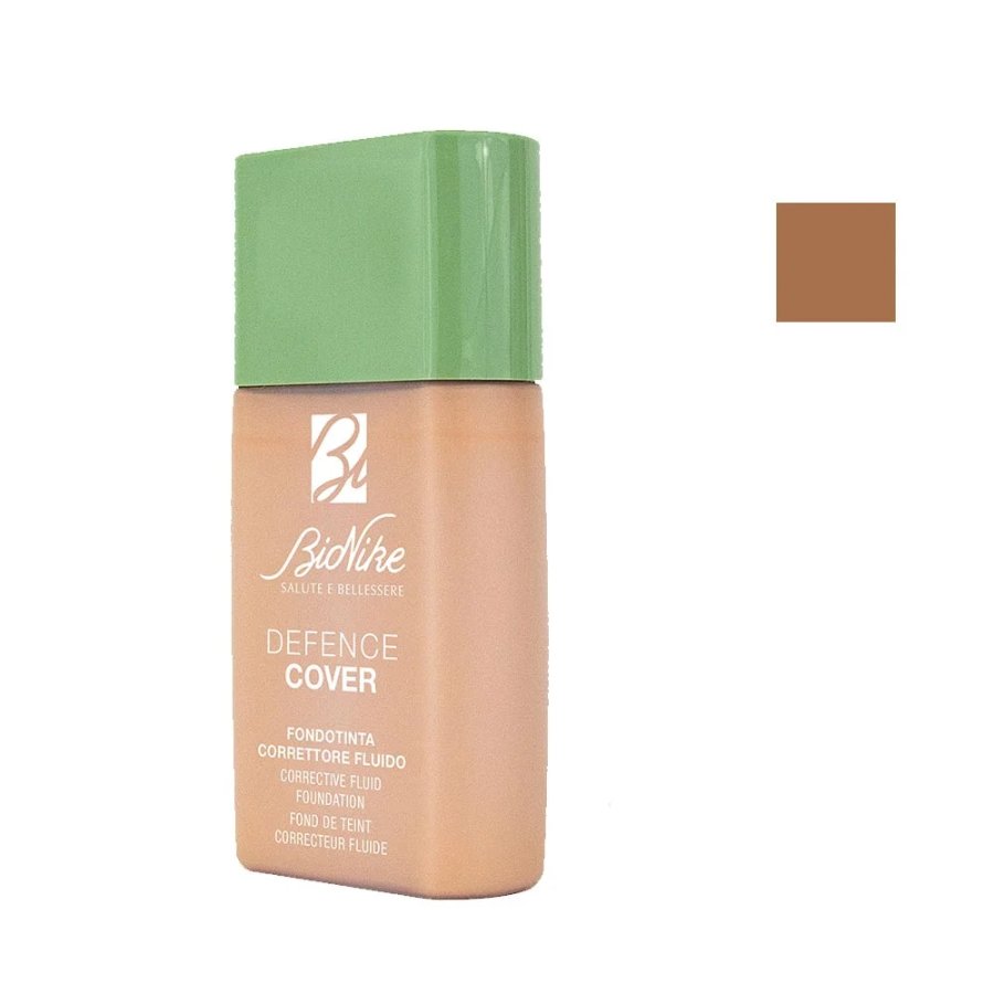 BioNike, Defence Cover Fondotinta Correttore Fluido 105 Cognac SPF30, 40 ml